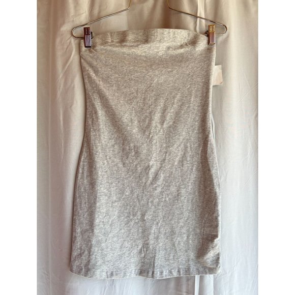 Nordstrom BP Strapless Mini Tube Dress Bodycon Heather Gray Cotton Stretch Small - Picture 2 of 14